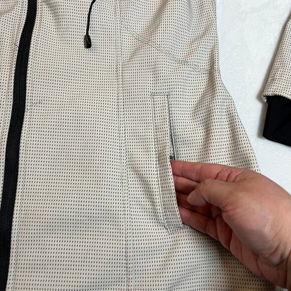 Halifax Traders Patterned Rain Jacket with Hood Size M Soft Shell Gorpcore Hike - Picture 7 of 12